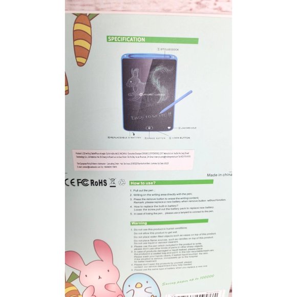 12” LCD Writing Tablet: Environmentally Friendly, Paperless Writing, Saves Trees - Picture 10 of 16